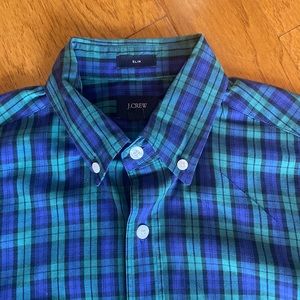 J Crew mens long sleeve button up plaid 🎈🍾